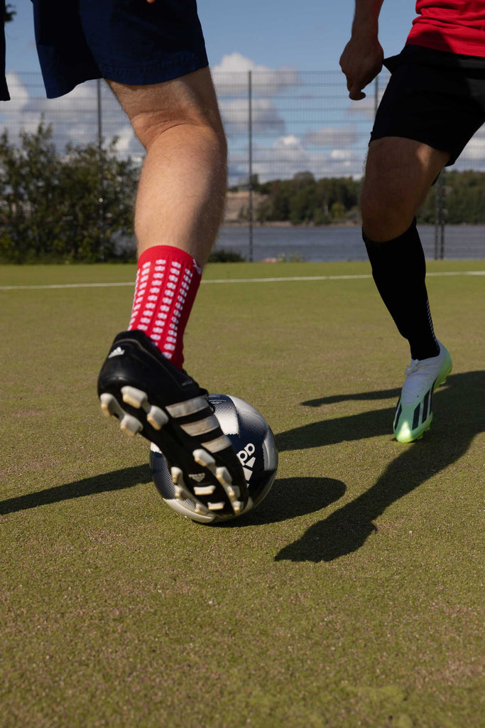 LUX Anti Slip Soccer Knee Socks,Non Slip Football/Basketball/Hockey Sports  Grip Socks