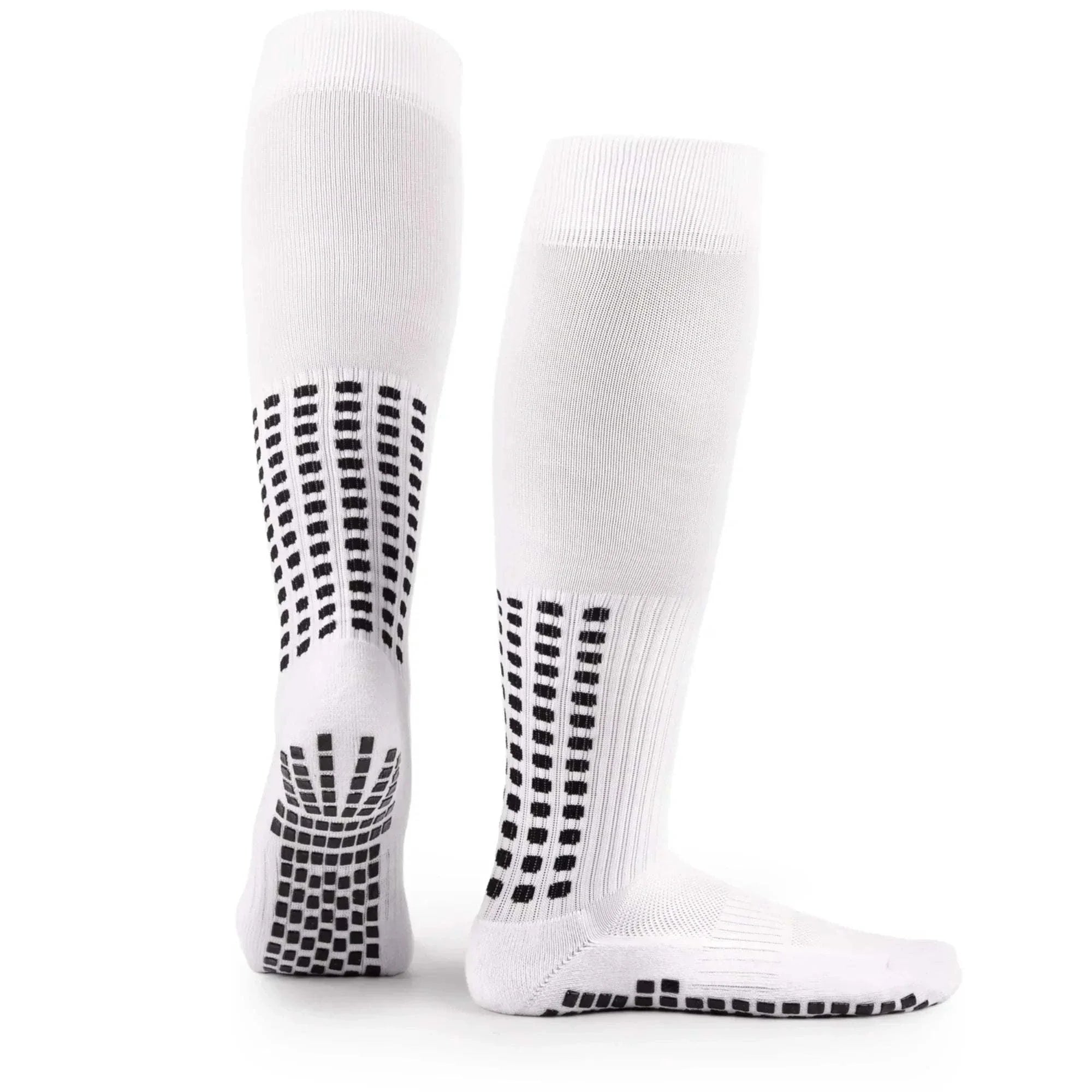 Anti Slip Soccer Socks (Knee) - White