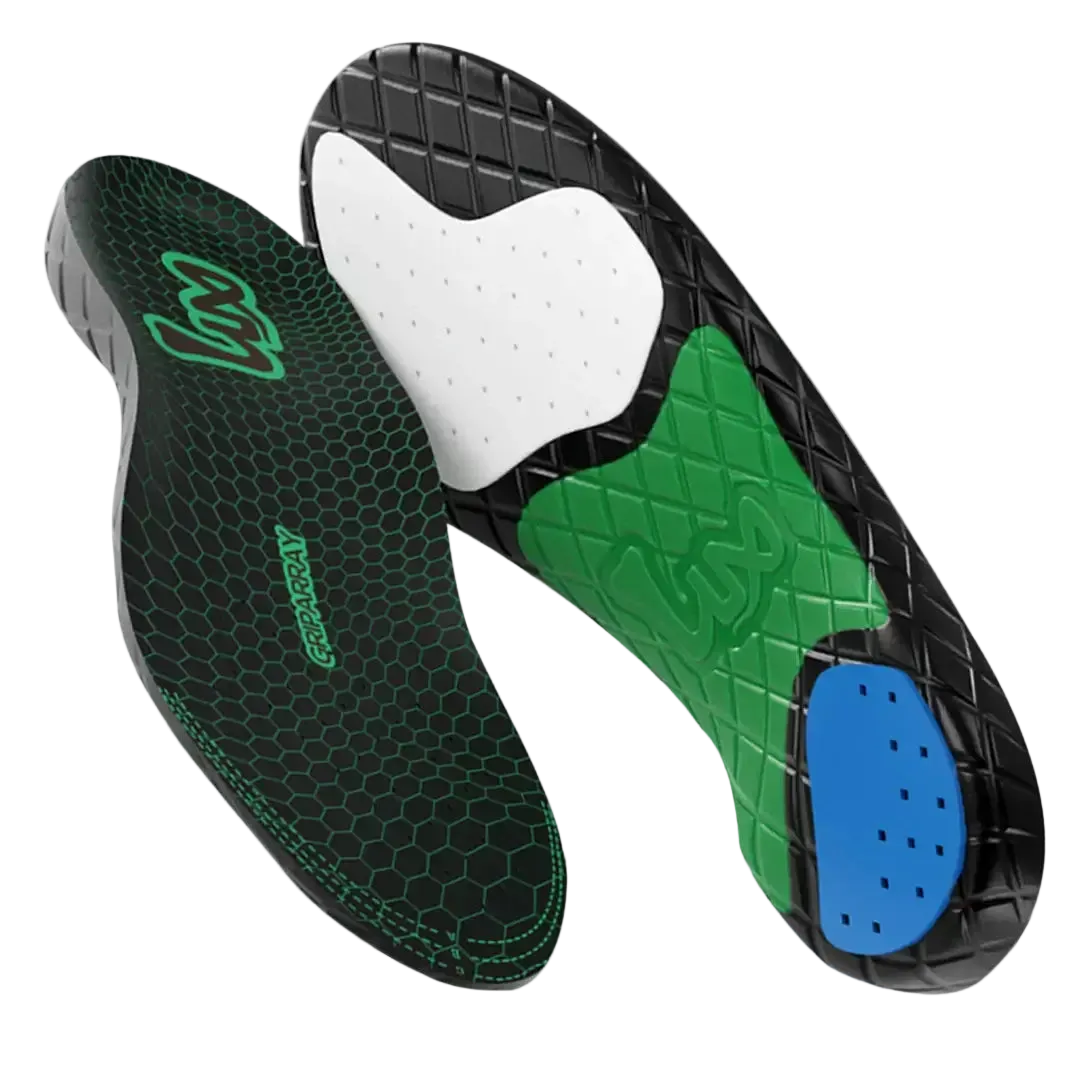 Sport insoles with Lux Dual Grip™ and GripArray™ technology for enhanced stability and cushioning.