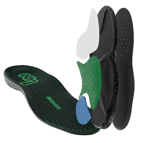 Sport insoles with Lux Dual Grip and GripArray technology for optimal performance and comfort.