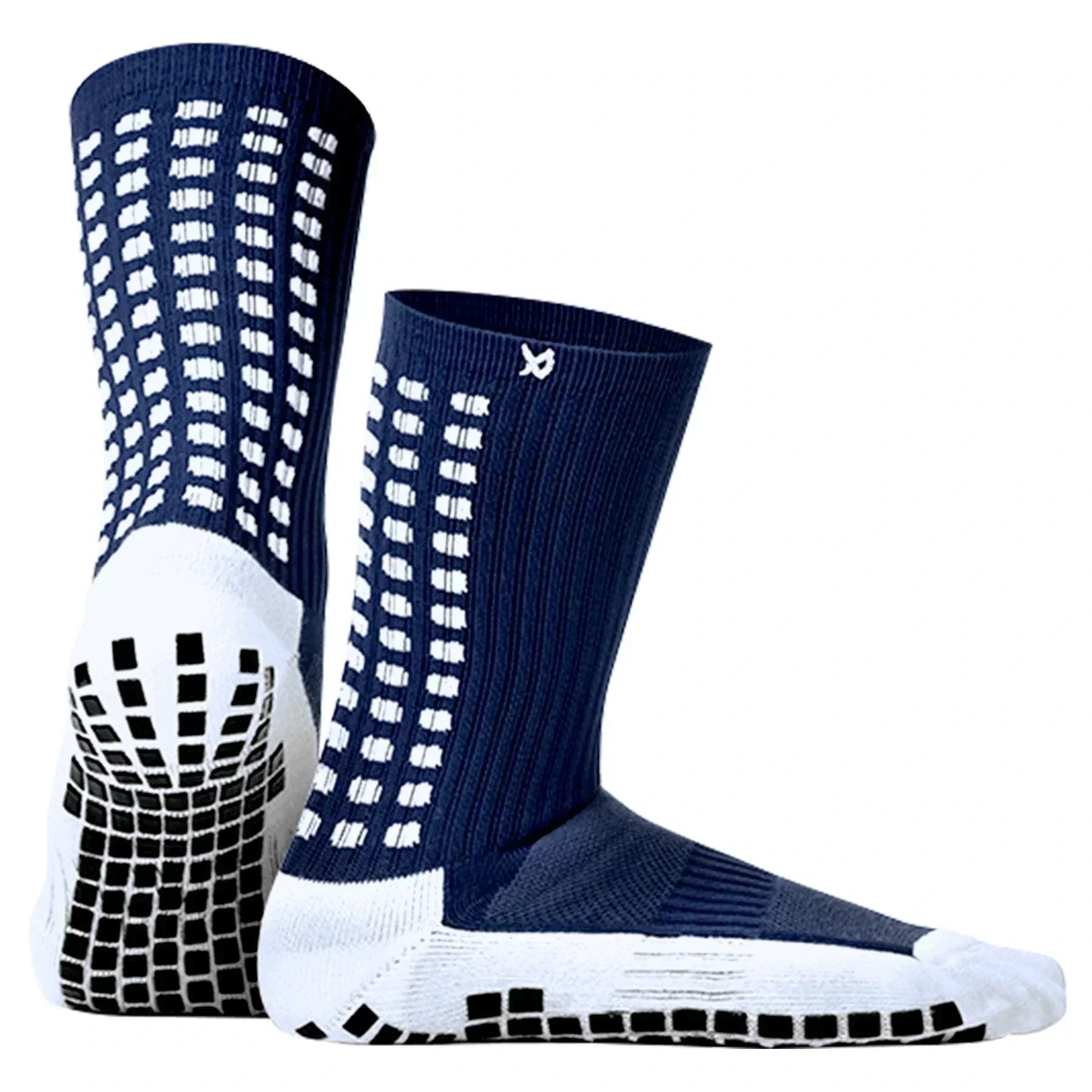 Anti Slip Soccer Socks (Calf) - Navy Blue