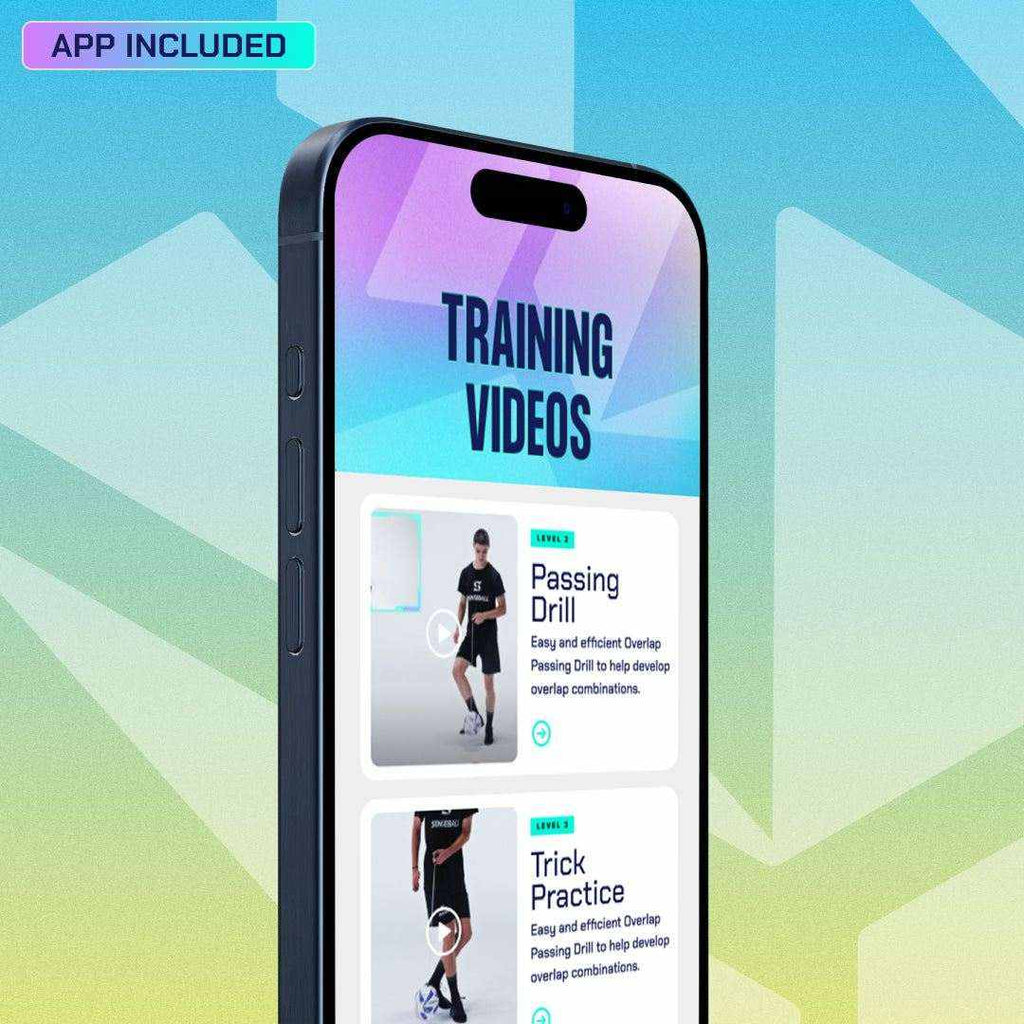 SenseBall Football Kick Trainer Pro-Level size 2 green ball with app and training videos for soccer skill development