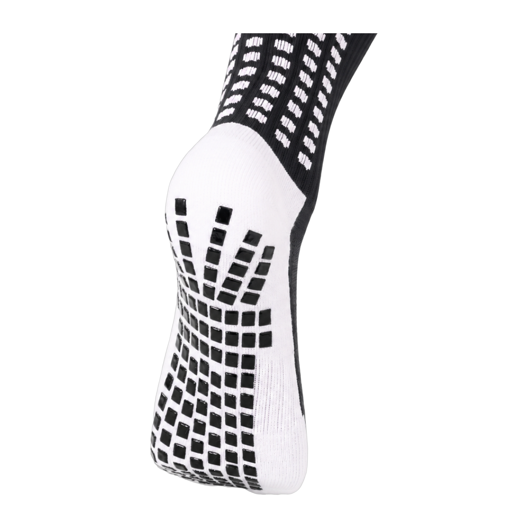 Dual Grip sole detail on the black LUX V1 grip sock