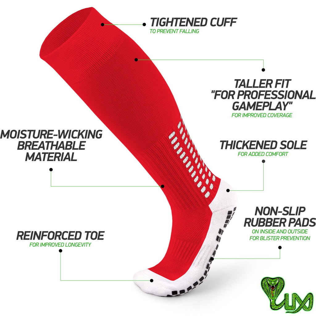 Anti Slip Soccer Socks (Knee) - LUX