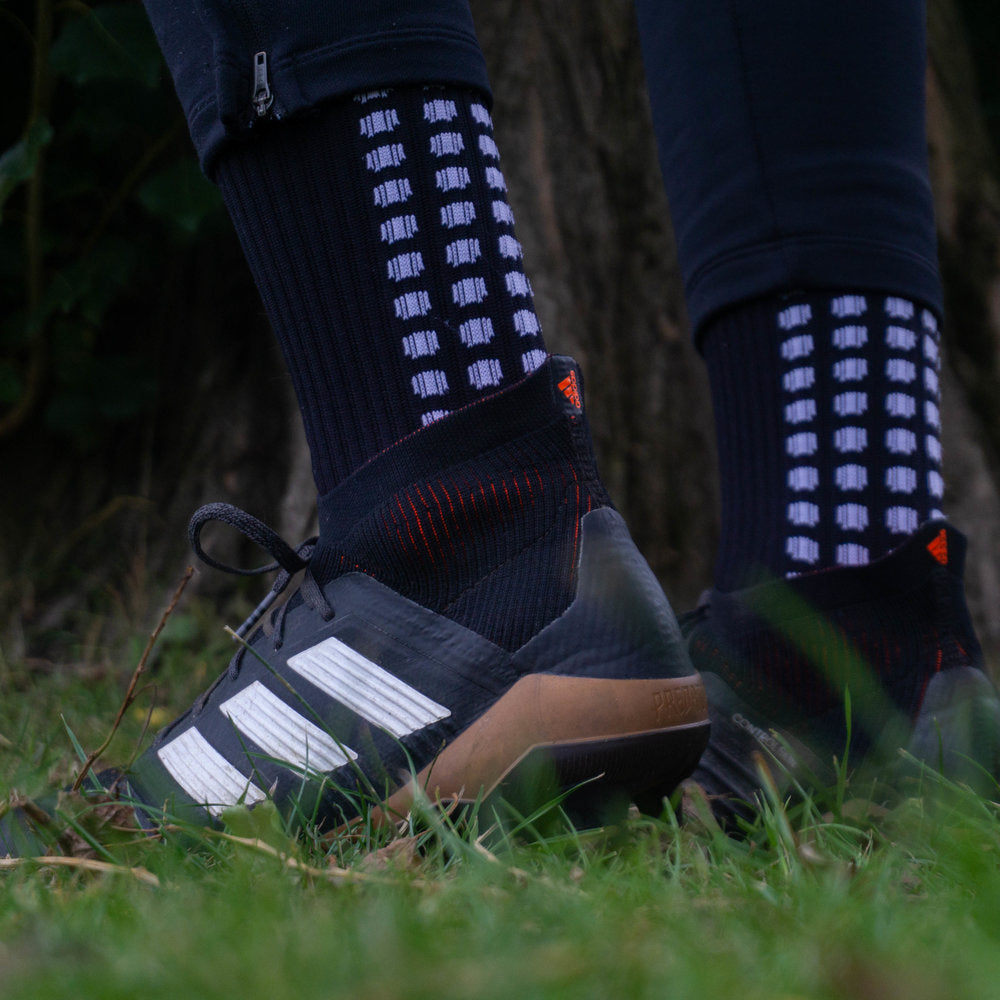 LUX V1 Anti-Slip Soccer Socks (Knee) - Black